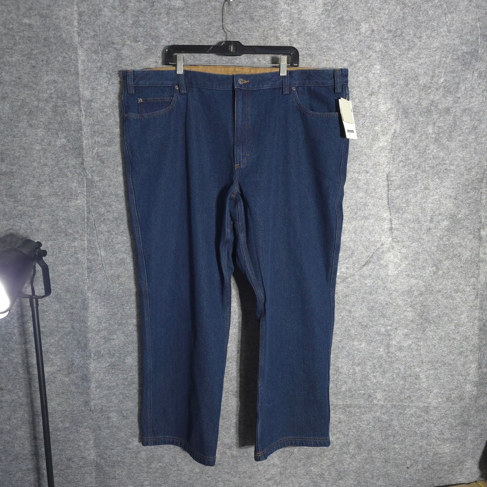 Duluth Trading Co Ballroom Jeans Men 46x30 Blue Relaxed Fit Workwear 86069